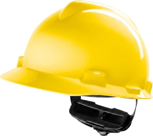 MSA V-Gard Bauhelm - unbelüfteter Schutzhelm für Baustelle & Elektriker - Leichter Helm nach DIN EN 397 für die Arbeit