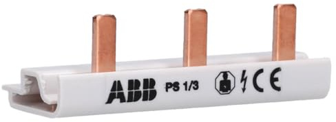 ABB PS1/3 Phasenschiene 1-Phasig 3 Pins 3TE 10qmm² nicht Kürzbar | Sammelschiene 3 Kontakte 63 A Nennstrom 1-Polig 2CDL210001R1003