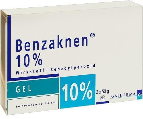 Benzaknen 10% Gel, 2x50 g