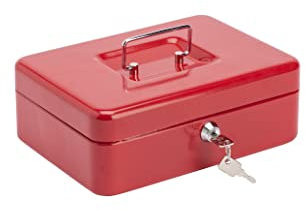 Burg-Wächter CB03R Geld 5025 Geldkassette, rot, 25,4 cm (10 Zoll)