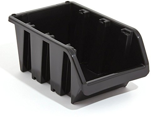 40 Stapelboxen In-Box Sichtlagerkästen Sichtlagerbox Box schwarz Gr. 5