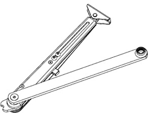 Tesa Assa Abloy, BR3001BL, Brazo articulado retenedor BR3001, Fuerzas 2-6, Blanco
