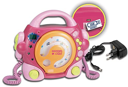 Bontempi- Lecteur CD, 439972, Rose