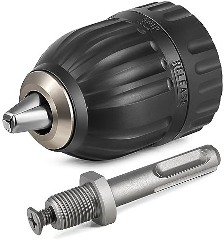 S&R Portabrocas Taladros sin llaves 1,5mm ½ - 20unf con Adaptador SDS PLUS Mandril Cabezal Taladro SDS PLUS a cierre rápido