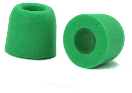 6 Paar (12 Stück) 5 mm Isolieren Geräuschunterdrückung Ersatzspitzen aus Memory-Schaumstoff, In-Ear-Monitor-Ohrstöpsel-Ärmel, T-400 (Medium, Grün)