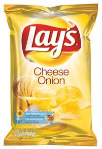Lay's Patatas Queso Cebolla 40 gr | 20x | Peso total de 800 gr.