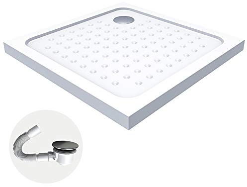 SANA Receveur de douche blanc 90 x 90 cm + siphon inclus