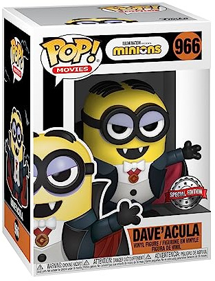 Funko POP! Movies: Minions - Dave'acula - Despicable Me 1+2 - Vinyl-Sammelfigur - Geschenkidee - Offizielle Handelswaren - Spielzeug Für Kinder Und Erwachsene - Movies Fans - Modellfigur Für Sammler