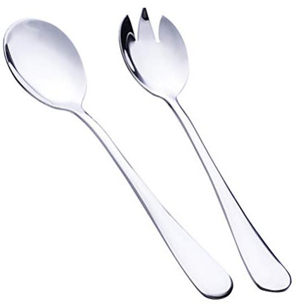 Cabilock Lot de 2 serveurs à Salade en Acier Inoxydable - pour la Maison et Le Restaurant