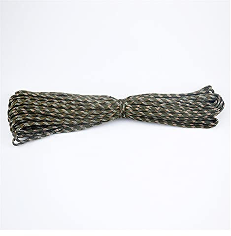 100ft dia.4mm 7 Strangschnur Parachute Kord Paracords Seil Outdoor Camping Klettern Seil Wandern Wäscheleine Paracord Seil Schwarz (Color : Army green como 012, Length(m) : 31 meters)