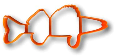 Walleye Fish Outline Cookie Cutter (5 inch)