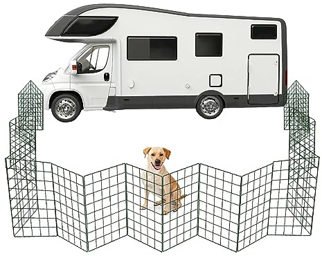 P Dot Wolf 4ft Foldable Dog Fence - Portable Outdoor Puppy Play Pen