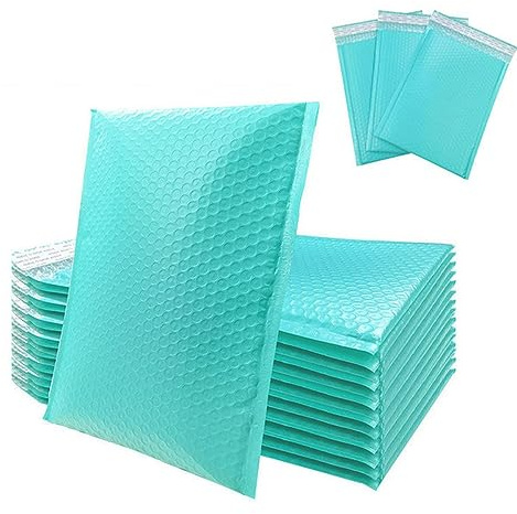 60/30 Stück Luftpolstertaschen, rosa Luftpolstertaschen, selbstklebende, gepolsterte Umschläge, Geschenktüten, schwarz/blau, Verpackung, Umschlagtaschen für Bücher, 26 x 33 cm, L, 60 Stück