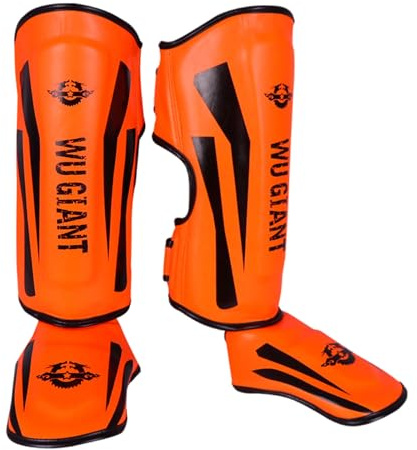 Chaoyilian ProtèGe-Tibias Et Pieds Mixte,ProtèGe Tibias De Boxe Mixte,ProtèGe-Tibias pour Cou-De-Pied,Flexible,Comfort,pour La Boxe Muay Thai Arts Martiaux Kickboxing Workout Training Protection