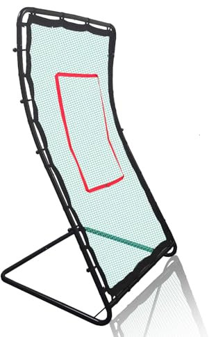 Pitch Back Baseball Volleyball Lacrosse Rebounder Netz für Einzelspieler Pitchback Klein Softball Baseball Rebounder Netz Volleyball Softball Mini Übungsnetz Rebounder Fielding Trainer Rebound Net