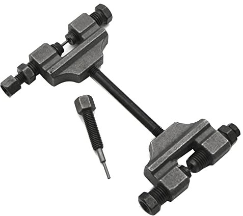 Seprendi Herramienta de reparación de cadena de motocicleta, herramienta de extracción de remaches de cadena para motocicleta, ATV, cadena de distribución de 2 mm, universal
