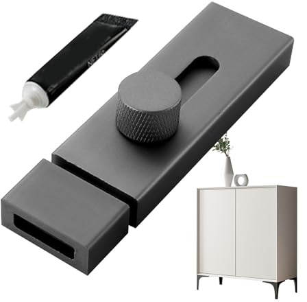 Cerradura deslizante | Cerradura de puerta deslizante de aleación de aluminio, pestillo de puerta interior, cerradura de puerta versátil, pestillo de puerta deslizante para puertas, cajones, puertas y