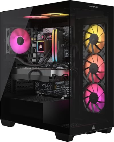 Corsair Vengeance A7500 Gaming PC - CPU AMD Ryzen 7 9700X raffreddata a liquido - NVIDIA GeForce RTX 4070 Ti Super GPU - Memoria DDR5 Vengeance RGB da 32 GB - SSD M.2 da 1 TB - Nero