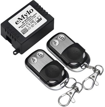 eMylo Modulo Relè RF Wireless 433MHz, Interruttore Smart Automazione Domestica AC 220-240V 1000W DIY per Luci