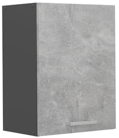 Vicco Hängeschrank R-Line, Beton, 45 cm | 1 Tür · 1 Einlegeboden · Tiefe – 31 cm · ✓ Frei kombinierbar · ✓ Praktischer Stauraum