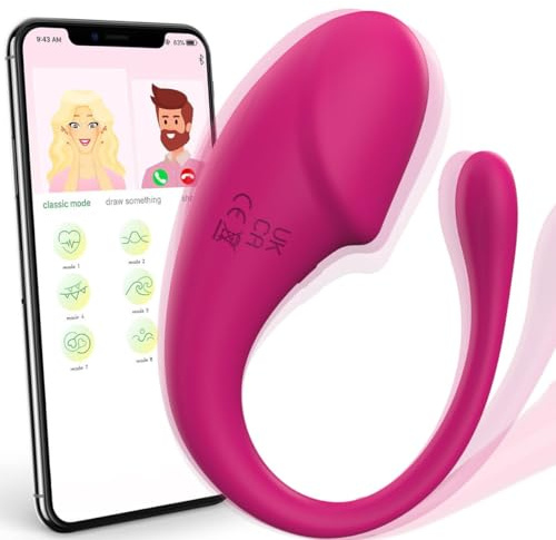PINTLE APP Steuerung Tragbarer Bullet Vibratoren Sexspielzeug Vibration für Frauen mit 9 Vibrationsmodi, Vibro ei Vibratoren für Sie Klitoris und G-punkt Anal Sexspielzeug für Paare Sex Toys