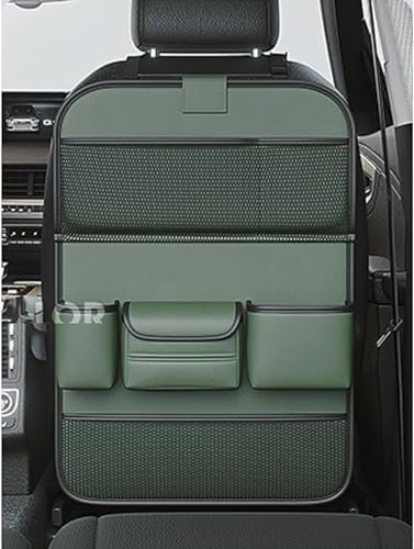 ZanLIn Autositz Rücksitz Organizer für VW Touran, Rückenlehnenschutz Auto Kinder, Aufbewahrungstasche mit Klapptisch