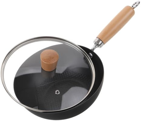 Alipis Petit Wok De Cuisine Traditionnel Poêle à Frire Pour Sauter Ustensile Compatible Induction Pour Cuisiner Divers Plats
