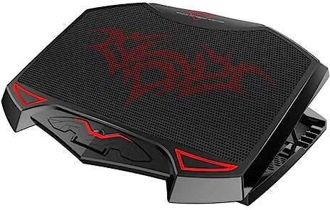 SHINEOFI Raffreddatore Per Laptop Ventole Led Doppio Usb Design Ergonomico Base Di Raffreddamento Silenziosa Regolabile in Materiale