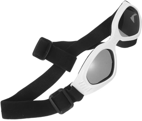 GALPADA Foldbare Hunde Sonnenbrille mit Uv Schutz Wetterfeste Hundebrille Verstellbare Hundeschutzbrille für Kleine Mittlere und Große Rassen Winddichte Outdoor Hundegläser