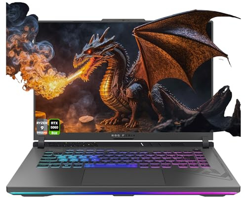 ASUS ROG Strix G18 Gaming Laptop, AMD Ryzen 9-8940HX, 64 GB DDR5 RAM, 2 TB PCIe SSD, 18 2.5K (2560x1600) 240Hz Display, Nvidia G-Force RTX 5060, Tastiera RGB retroilluminata a 4 zone, W11 Home