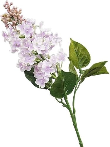 Flores Artificiales De Seda De Rama Lila Decoración del Hogar Flores Artificiales Decoración De Habitación Blanca Decoración De Habitación Adolescente Deco Mariage Boda, D 1pcs