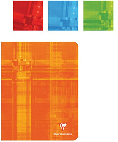 Clairefontaine 63682C Heft (DIN A5, kariert, 90g, 48 Blatt) 1 Stück farbig sortiert