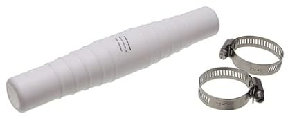 Schlauchverbindungsstück, beidseitiger Schlauchanschluss 32mm bis 38 mm, mit 2 STK. Edelstahl Schlauchschellen