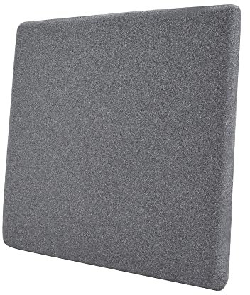 Amazon Basics Memory Foam Seat Cushion - Gray, Square, 37.6 x 38 cm