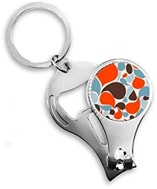 Colorato Gocce d'Acqua Art Deco Regalo Moda Chiodo Nipper Anello Portachiavi Apribottiglie Clipper