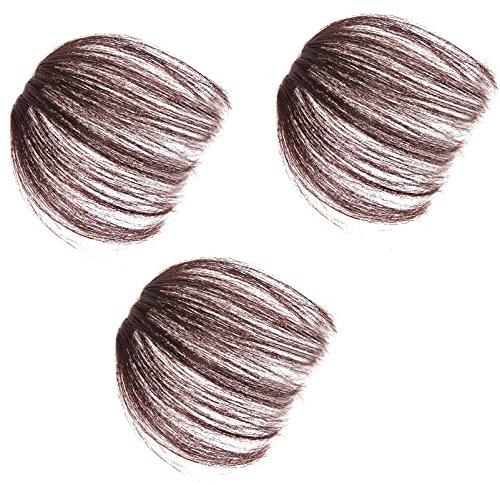 SOLUSTRE 3stücke Teiliges Realistische Fake Air Bangs Für Einstellbare Kunsthaar-frisur Für Cosplay Hochwertige Fake Bangs Für Partys Und Alltag