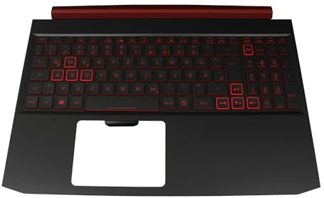Acer Nitro 5 (AN515-54) original Tastatur inkl. Topcase DE (deutsch) schwarz/schwarz/rot mit Backlight