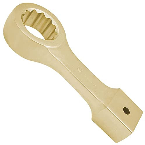 WEDO Funkenfrei Schlag-Ringschlüssel, Explosionsgeschützter Ring-Schlagschlüssel, tief, BAM/FM Standard, Aluminiumbronze, 60mm