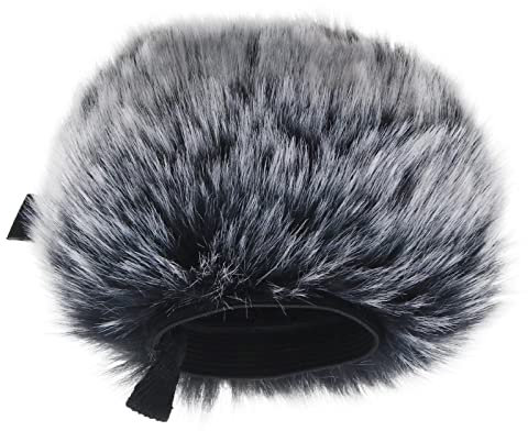Be In Your Mind Coprivento per microfono in pelliccia, compatibile con zoom H5 H6, registratore digitale portatile esterno, microfono a vento, copertura scudo microfono filtro anti-pop