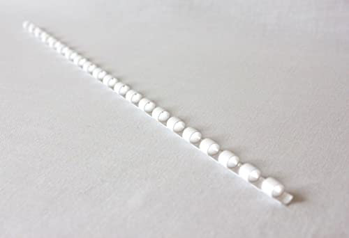 Weiße Binderücken, A4, 21 Ringe, Box 25 (8 mm)