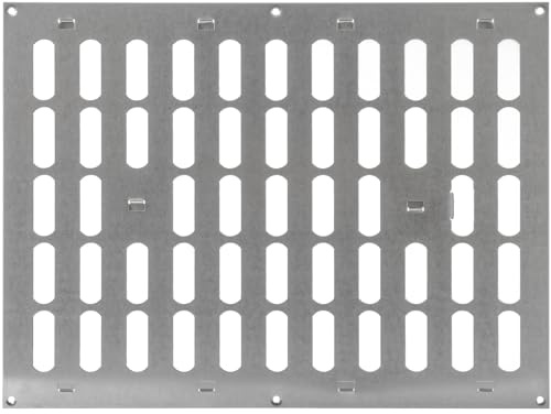Repa Market Cubierta de ventilación ajustable de acero galvanizado de 16 x 12 pulgadas (dimensiones exteriores) – Registro de ventilación de aire HVAC – Calefacción, cubierta de ventilación de