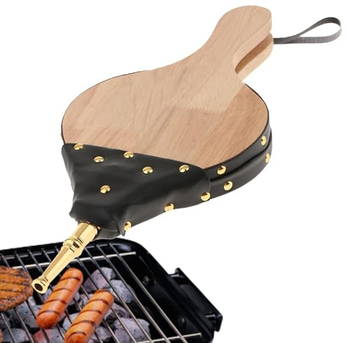 Feuergebläse - Feuerbalg Handbalg, Kaminbalg | Handbalg, Kamingebläse Ligter, Feuergebläse mit Aufhängegurt für Kamin, Feuerstelle, Holzofen, Outdoor Camping