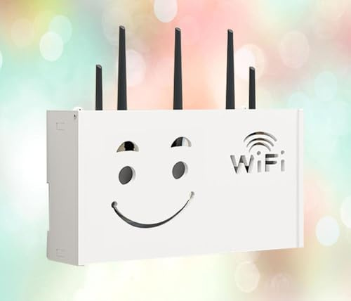 Caja Router Pared Llave Caja de Almacenamiento Oculta Cajas para Guardar El WiFi Cajas de Enchufes Pared Superficie,B-38x20x8.5cm