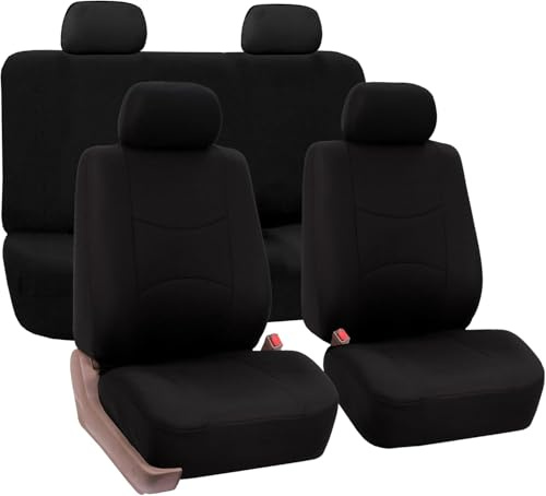 JXTTJ Auto Sitzbezüge Set für FIAT Panda 3 Series (Type 169) 2003-2006 2007 2008 2009 2010 2011 2012, Atmungsaktiv Bequem Vorne Und Hinten Auto-Schonbezüge Stoff Sitzbezug Innenraum Schonbezüge
