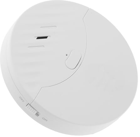 Hemobllo Fenstervibrationssensor Alarm mit 130db Lautstärke und Kunststoffgehäuse für Glas Türen und Fenster für Zuhause und Geschäftssicherheit