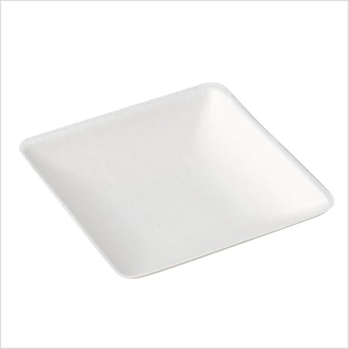 Maxi Products - 200 Unidades Mini Plato Cuadrado Catering - 6,5 x 6,5 cm - Plato Catering Caña Azúcar - Especial Catering, Eventos, Tapas, Degustación, Food Trucks - CATERING