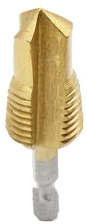 Acunny Embout de réparation pour tuyau d'eau, de niveau, tige hexagonale 1/2 ou 3/4, étapes de forage de tuyau, trous pour l'appareil, outil d'entretien précis pour robinet, lavabo, chauffage
