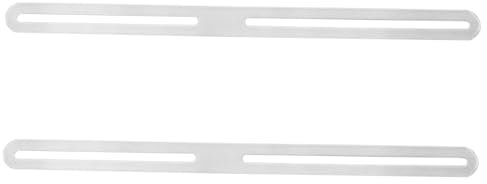 Kisangel Soporte De Carga Para Buzones 2 Placas De Reparación Planas De Acero Inoxidable Esquinas Redondeadas