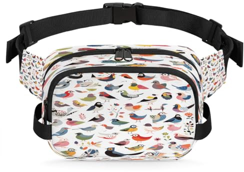 Sac Banane Bird Guide, Sac Ceinture étanche, Sacs à bandoulière pour Femmes et Hommes, Cadeaux de Vacances