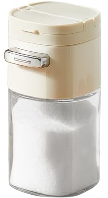 Saupoudreuse en verre pour sucre, saupoudreuse en verre avec bec verseur pratique, récipient à épices très transparent pour sel, poivre, fournitures de pâtisserie et cuisine